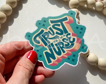 Nurse Humor Waterproof Sticker, Hospital Worker Funny Sticker, Funny Quote Sticker for Nurses, Humor Sticker for Nurses