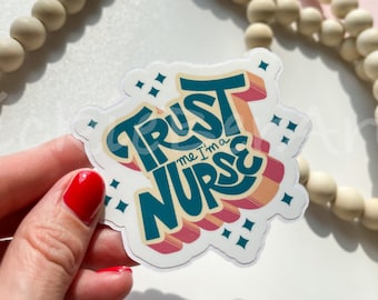 Nurse Humor Waterproof Sticker, Hospital Worker Funny Sticker, Funny Quote Sticker for Nurses, Humor Sticker for Nurses