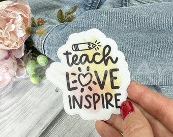 Teacher Inspirational Sticker, Waterproof Vinyl Decal