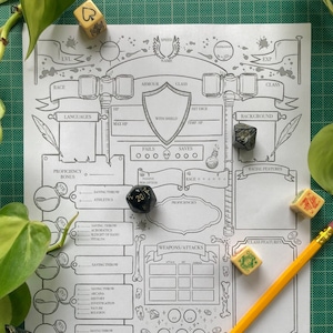 DnD 5e Barbarian-personageblad - afdrukbare download voor Dungeons and Dragons 5e editie - Dnd Barbarian-personageblad