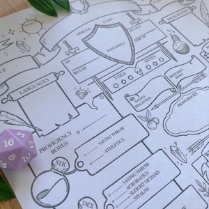 Dnd 5e Character Sheet - Printable Download for Dungeons and Dragons ...