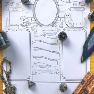 Dnd 5e Wizard Character Sheet - Printable Download for Dungeons and ...