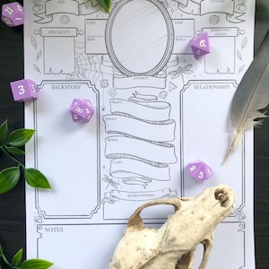 Dnd 5e Druid Character Sheet - Printable Download for Dungeons and ...