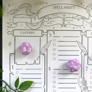 Dnd 5e Druid Character Sheet - Printable Download for Dungeons and ...