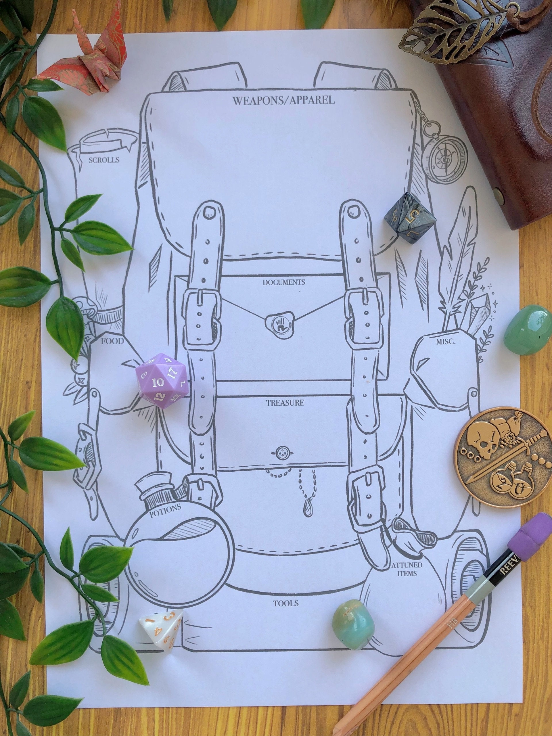 D&d backpack of holding hot sale