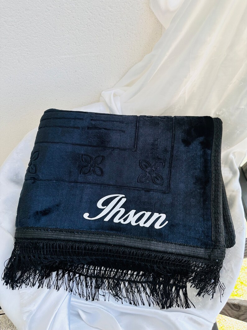 Personalized prayer rugs Noir