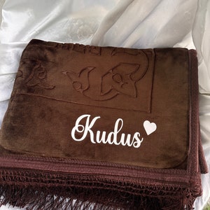 Personalized prayer rugs Marron