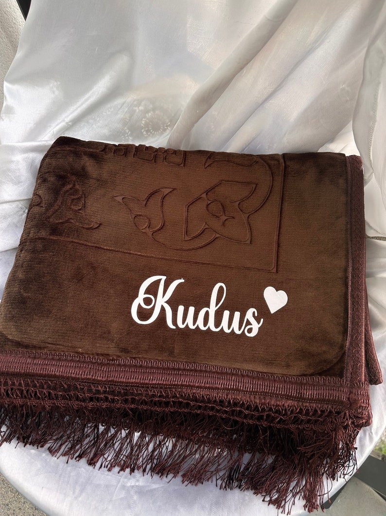 Personalized prayer rugs Marron