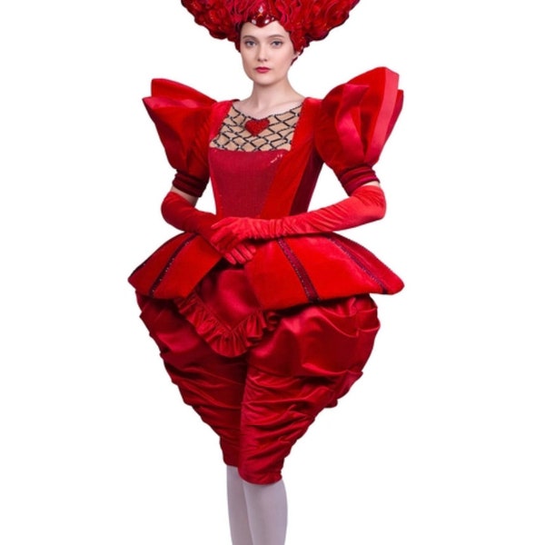 Plus Ravishing Red Queen Costume main image 0