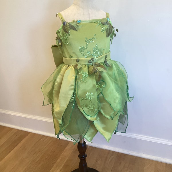 Vestido de niña campanita. Disfraz de hada para niña, vestido de hada para niños pequeños, vestido de bebé de hada, disfraz de hada para niños. disfraz de cosplay de halloween