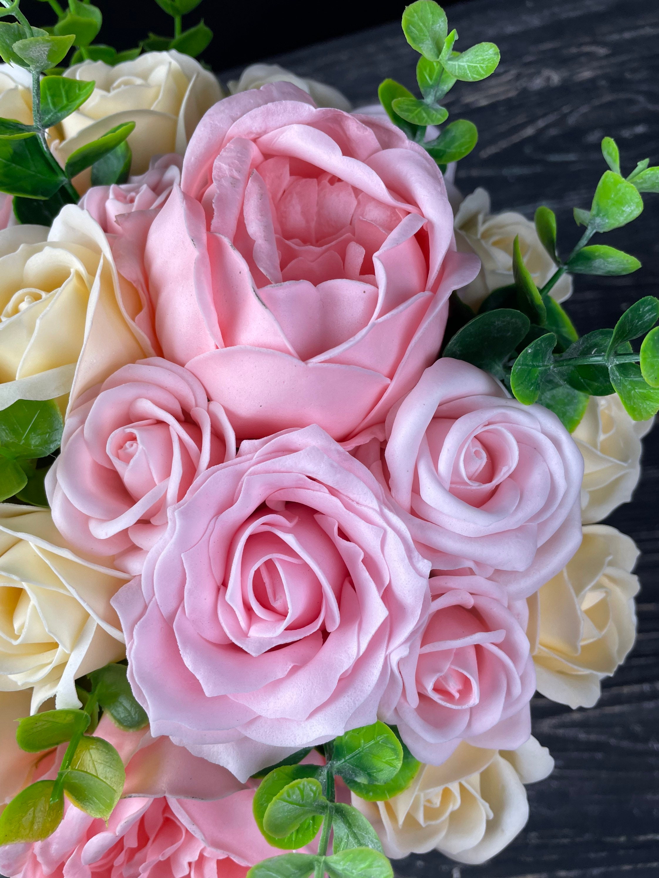 Incredible Soap Flowers Bouquet From Peonies and Roses. Spring Etsy