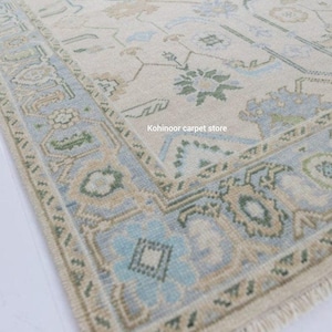 Oushak Rug For Living Room | Modern Cream Oushak Rug | Oushak Rug Green | Oversize Rug | Oushak Designs | Oushak Runner Blue | Turkish Rug