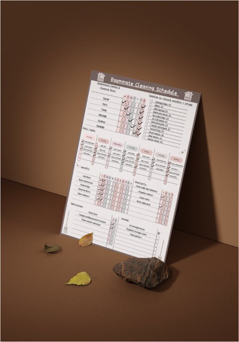 editable-cleaning-schedule-checklist-digital-printable-for-roommates