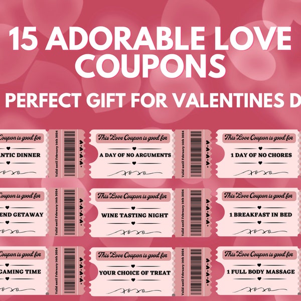 Digital Love Coupons Etsy