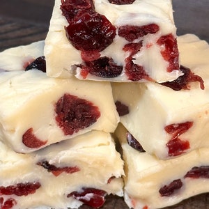 Homemade Fudge | Orange Cranberry | One Pound | Made Fresh | Candy, Candy Gifts, Fudge Box, Fudge Gift, Food Gifts, Gift for Her, Gifts
