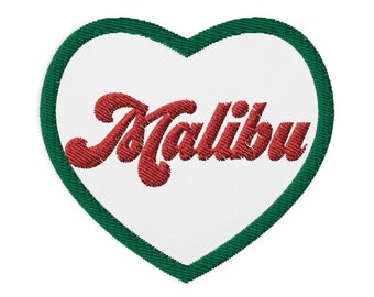 MALIBU Embroidered patches cute patch gift school backpack jacket patch heart patch for