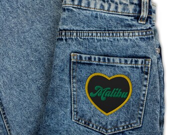 MALIBU Embroidered patches cute patch gift school backpack jacket patch iron-on