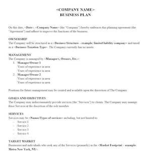 Business Plan