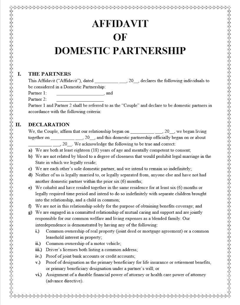 Affidavit Of Domestic Partnership Etsy affidavit-of-domestic-partnership-etsy