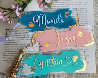 Personalized Bookmark, Acrylic bookmark, Bookmark personalized, Custom name Bookmark, booklover, Reader gift, Gift