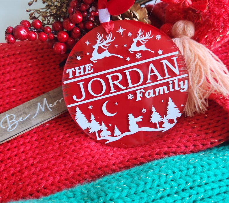 2024 Family Ornament Personalized Ornament for New Family Last Name