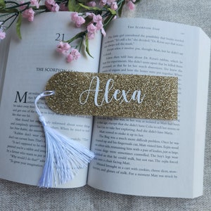 Personalized Acrylic Bookmark: Custom Name Gift for Readers, Personalized Bookmark, Name Bookmark