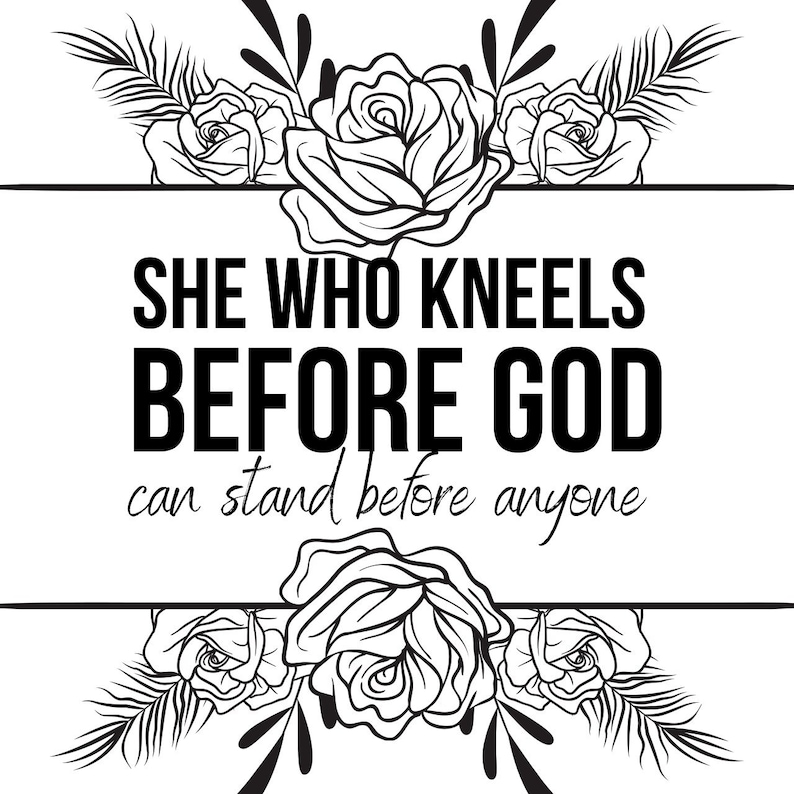 Christian Woman Svg Woman of Faith Svg Religious Woman Svg She Who