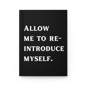 Hardcover Journal, Motivational Notebook for Self-Discovery, Great for Gifts, Office Use, Journaling, Inspirational quote, gift for her