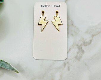 Lightning bolt earrings