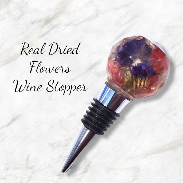 Flower Wine Stopper Etsy