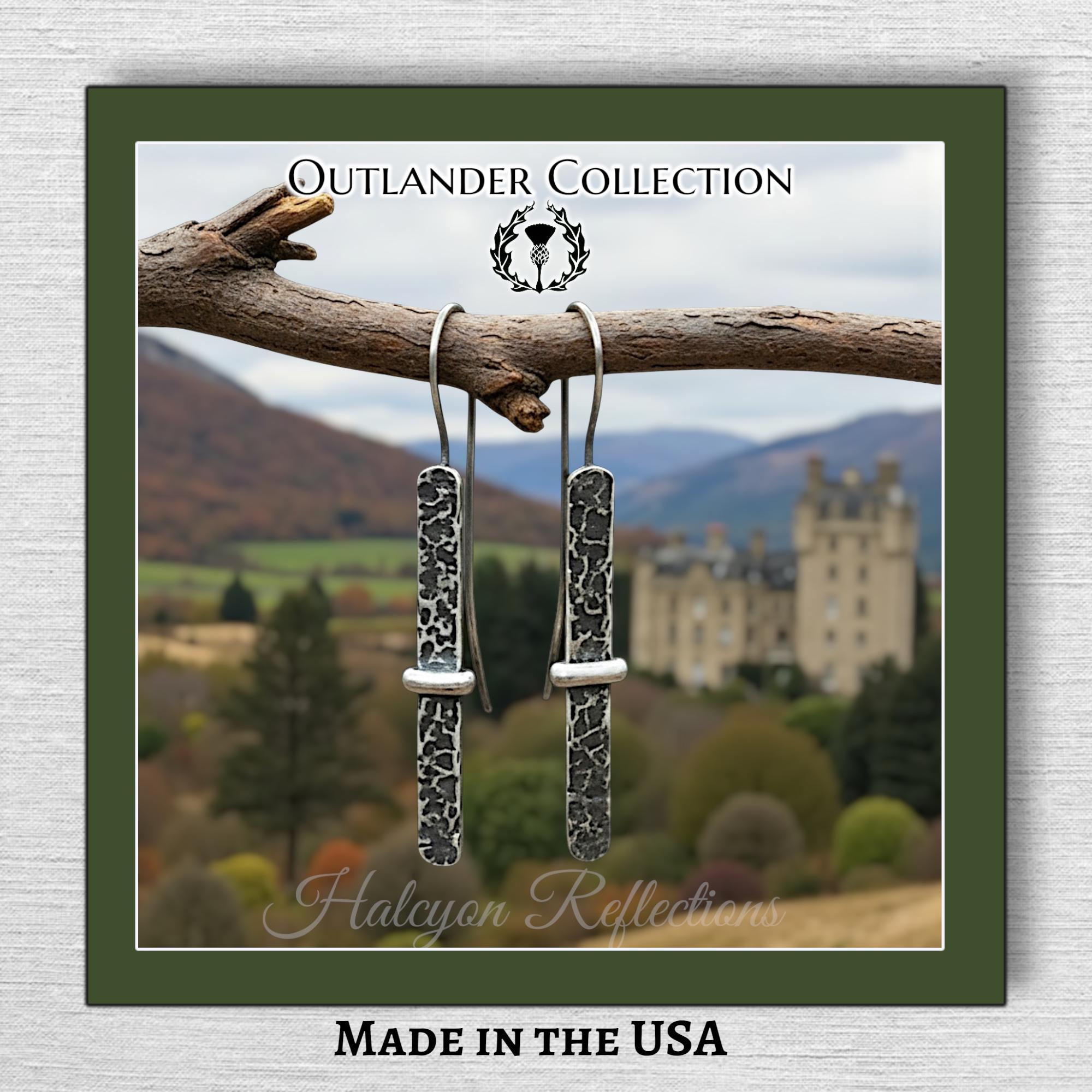 Charm / Bijou De Sac Outlander - Chardon écossais Noir Et Argenté - Thème Sassenach Fraser - Neuf Avec étiquette