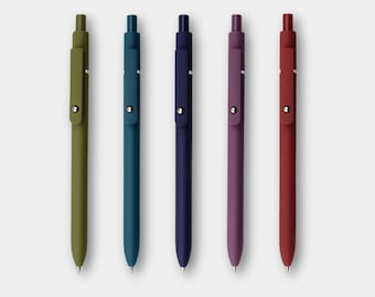 Juego de 5 bolígrafos de tonos profundos / Bolígrafos de gel BeMo Inkflow