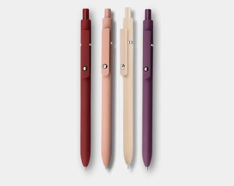 Juego de 4 bolígrafos de tonos cálidos / Bolígrafos de gel BeMo Inkflow