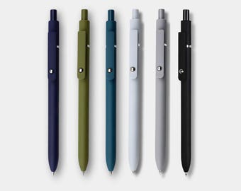 Juego de 6 bolígrafos de colores fríos / Bolígrafos de gel BeMo Inkflow