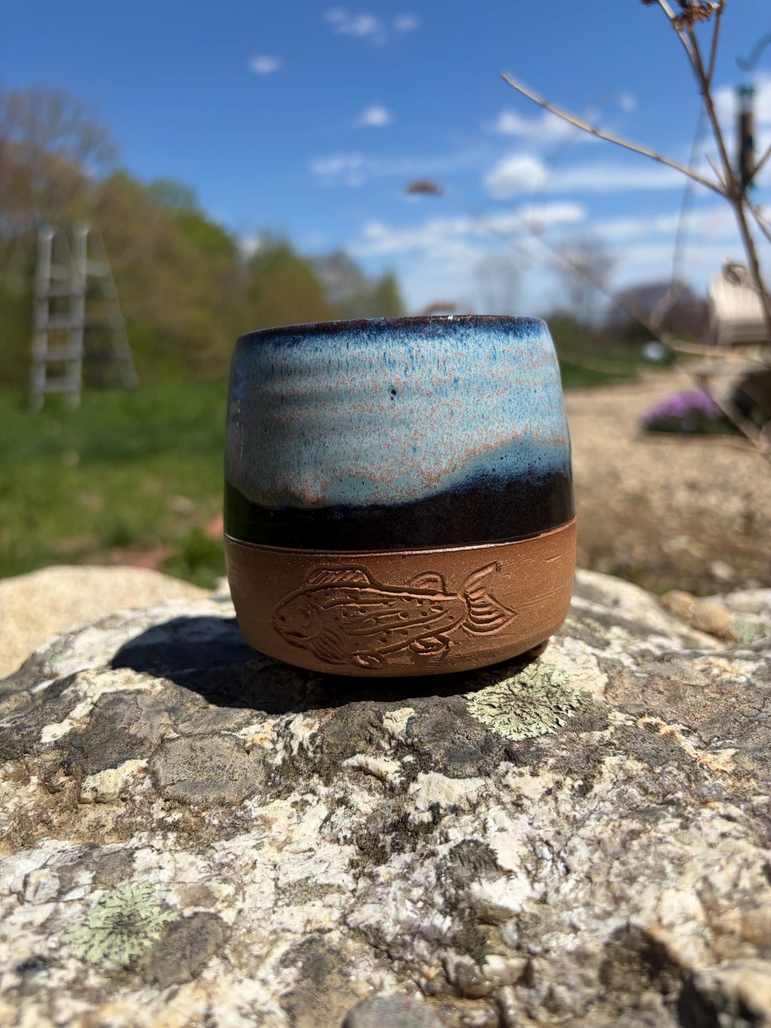 Fish Cup, Blues - Etsy