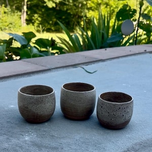 Natural espresso cups