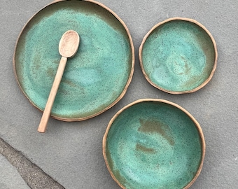 7” bowl, turquoise