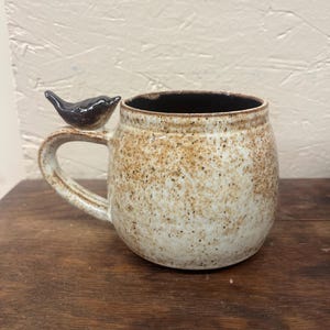 Rustic bird mug