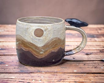 Warm crow mug