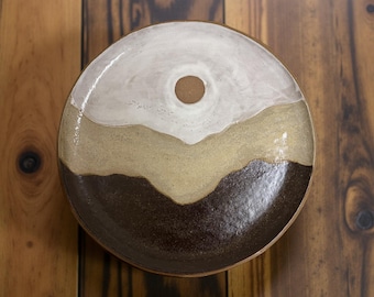 10” winter landscape 10” plate