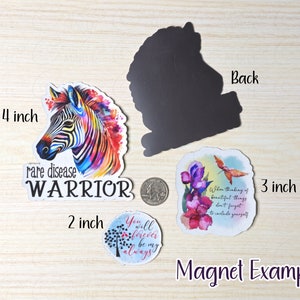 Rare Disease Awareness Zebra Sticker or Magnet Ehlers-Danlos Syndrome, EDS, Invisible Chronic Illness, Multiple Sclerosis, Cystic Fibrosis image 3