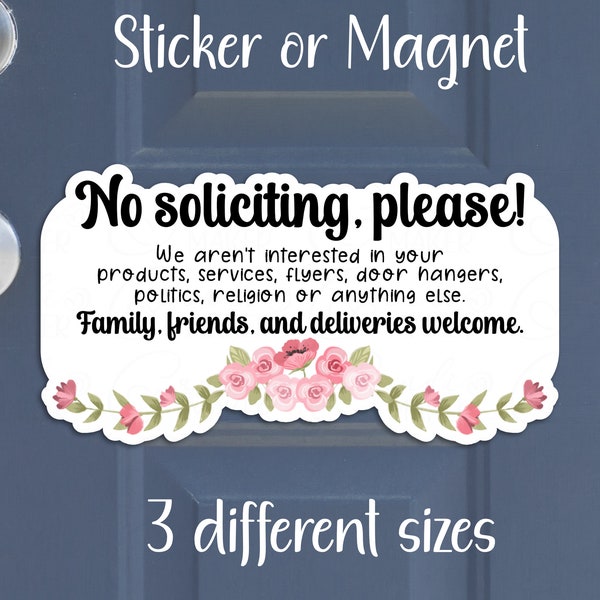 No Soliciting Deliveries Welcome Sign - Etsy