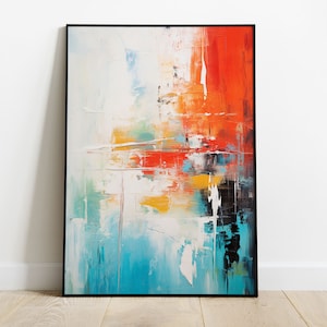 Wall Art Harmonie Chromatique - Poster Abstrait Expressionniste - Art abstrait, Impression d'art sur papier mat