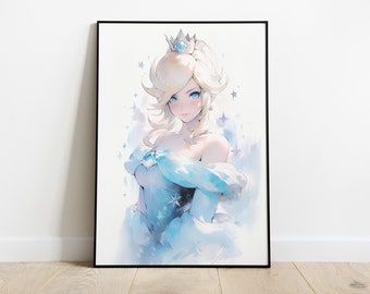 Harmonie Rosalina Rozetta aquarelle Art Print anime