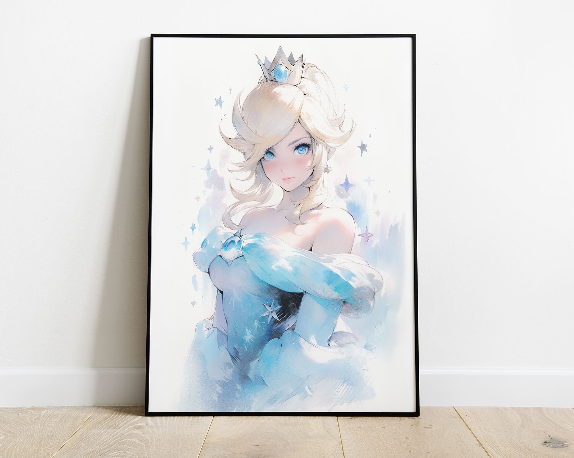 Harmony Rosalina Rozetta Watercolor Art Print anime