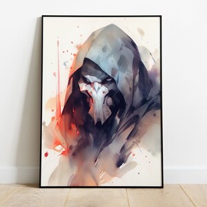 Muurkunst Reaper Overwatch Kunstprint Anime
