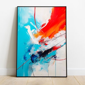 Arte da parete Esplosioni di emozioni - Pittura espressionista astratta - Arte astratta, stampa artistica su carta opaca