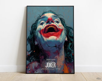 Movie Poster Joker,affiche aquarelle digital painting Art Print