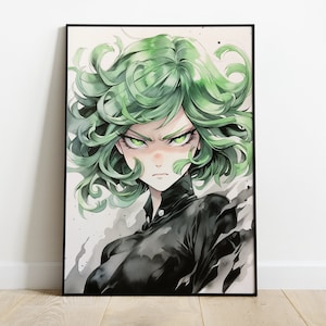 Plakat Tatsumaki One Piece akwarela sztuka wydruk anime