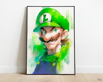 Luigi Art Print anime